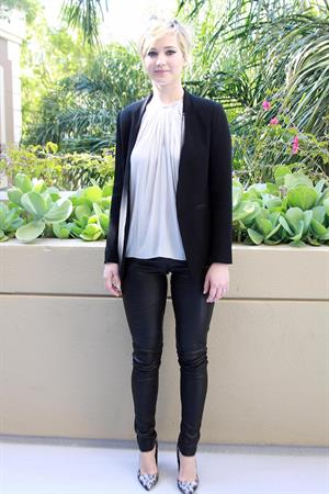 Jennifer Lawrence The Hunger Games: Catching Fire press conference in Beverly Hills, November 8, 2013 