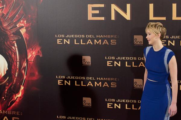 Jennifer Lawrence  The Hunger Games - Catching Fire  Madrid Photocall on Nov 13, 2013 