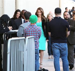 Jennifer Lawrence Arriving at the Jimmy Kimmel Live (January 31, 2013) 