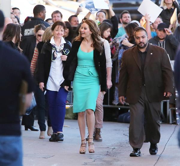 Jennifer Lawrence Arriving at the Jimmy Kimmel Live (January 31, 2013) 