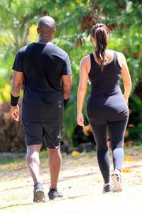 Kim Kardashian and Kanye West Walk in Beverly Hills 11 August 2012 
