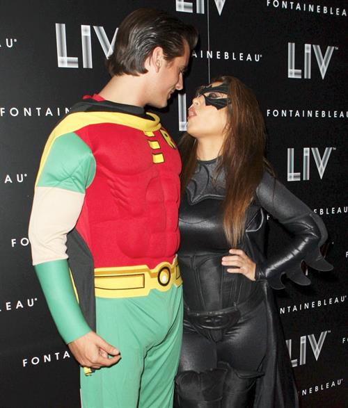 Kim Kardashian - At Halloween Birthday Bash At LIV Nightclub In Florida October 31, 2012