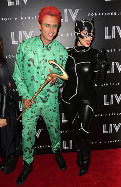 Kim Kardashian - At Halloween Birthday Bash At LIV Nightclub In Florida October 31, 2012