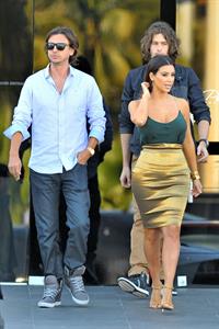 Kim Kardashian at Prestige Imports car showroom in Miami 10/30/12
