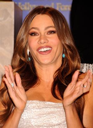 Sofia Vergara at the 69th annual Golden Globe Award Vominations on December 15, 2011