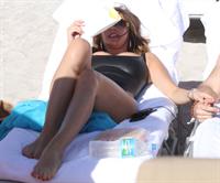 Sofia Vergara - beach candids in Miami 1/2/13  
