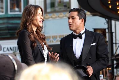 Sofia Vergara at The Grove with Mario Lopez on April 28, 2011 
