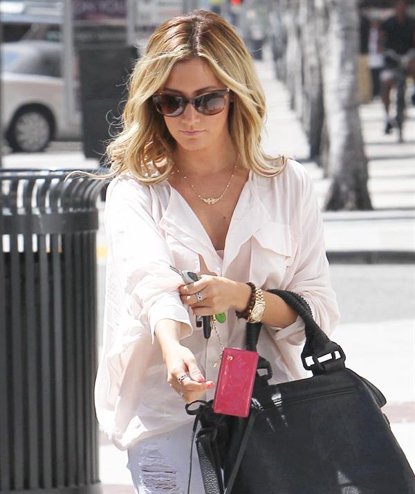 Ashley Tisdale out in Beverly Hills on July 25, 2012