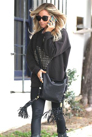 Ashley Tisdale goes shopping in West Hollywood on April 25, 2012