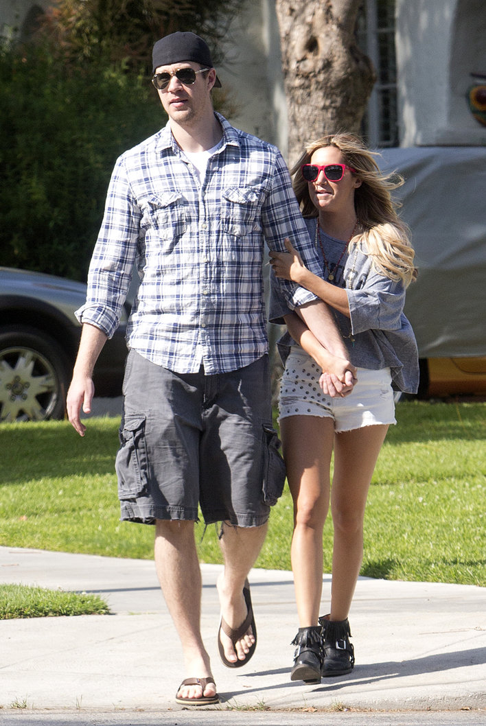 Ashley Tisdale walking around Toluca Lake May 5, 2012