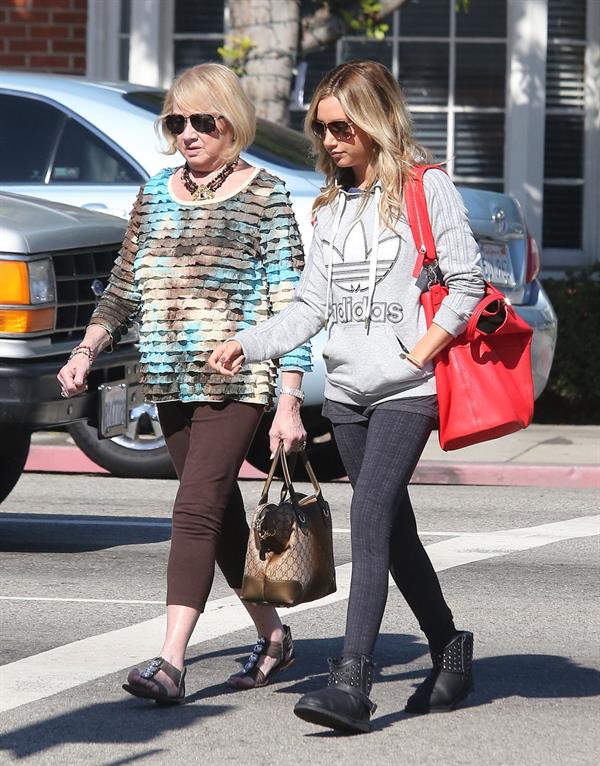 Ashley Tisdale voting in LA 11/6/12