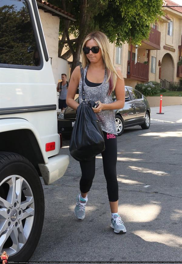 Ashley Tisdale - Leaves the Nine Zero One salon in West Hollywood (June 8, 2012)