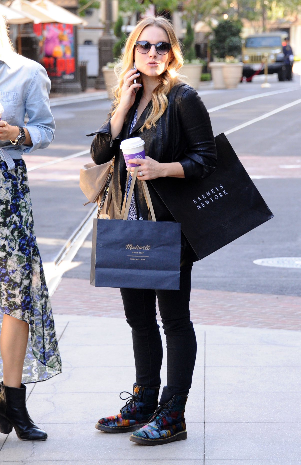 Kristen Bell out shopping at The Americana at Brand in Glendale 10/30/12