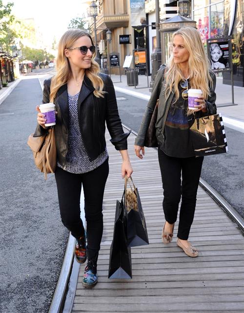 Kristen Bell out shopping at The Americana at Brand in Glendale 10/30/12