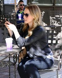 Kristen Bell out shopping at The Americana at Brand in Glendale 10/30/12