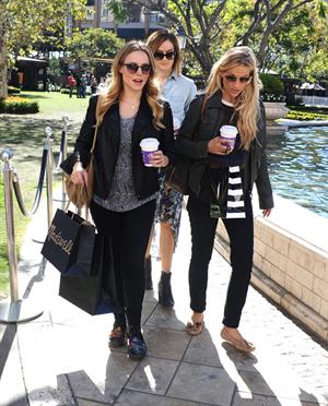 Kristen Bell out shopping at The Americana at Brand in Glendale 10/30/12
