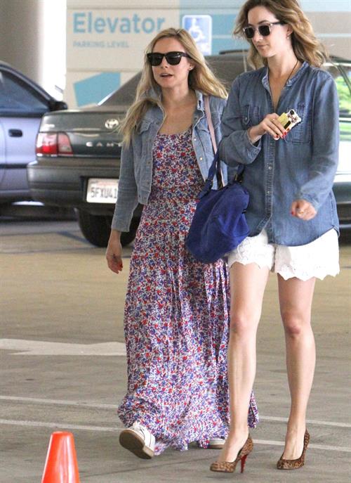 Kristen Bell - spotted out and about with a friend in North Hollywood May 31, 2012