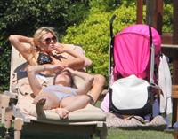 Abigail Clancy bikini candids in Italy on June 10, 2011 