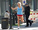 Abi Titmuss exercise candids in London October 22, 2010 