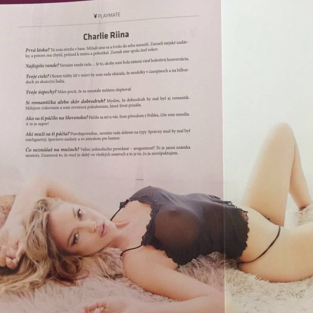 Charlie Riina in lingerie - breasts