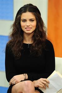 Adriana Lima on The Early Show in New York - March 1, 2011 