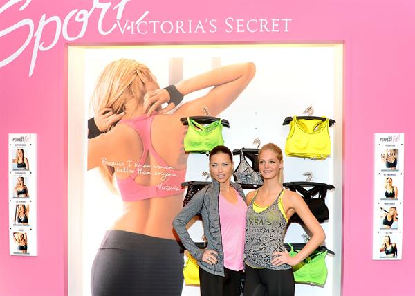 Adriana Lima and Erin Heatherton at Victoria's Secret 'VS' Launch Event in New York City on January 15, 2013 