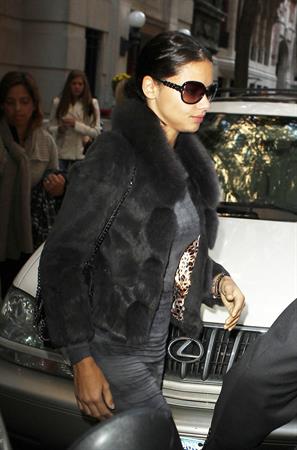 Adriana Lima leaving a medical office in New York City on November 8, 2011 
