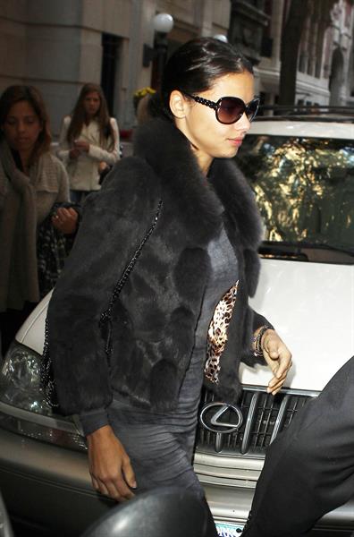 Adriana Lima leaving a medical office in New York City on November 8, 2011 