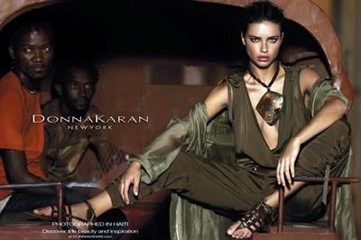 Adriana Lima Donna Karan spring 2012 collection