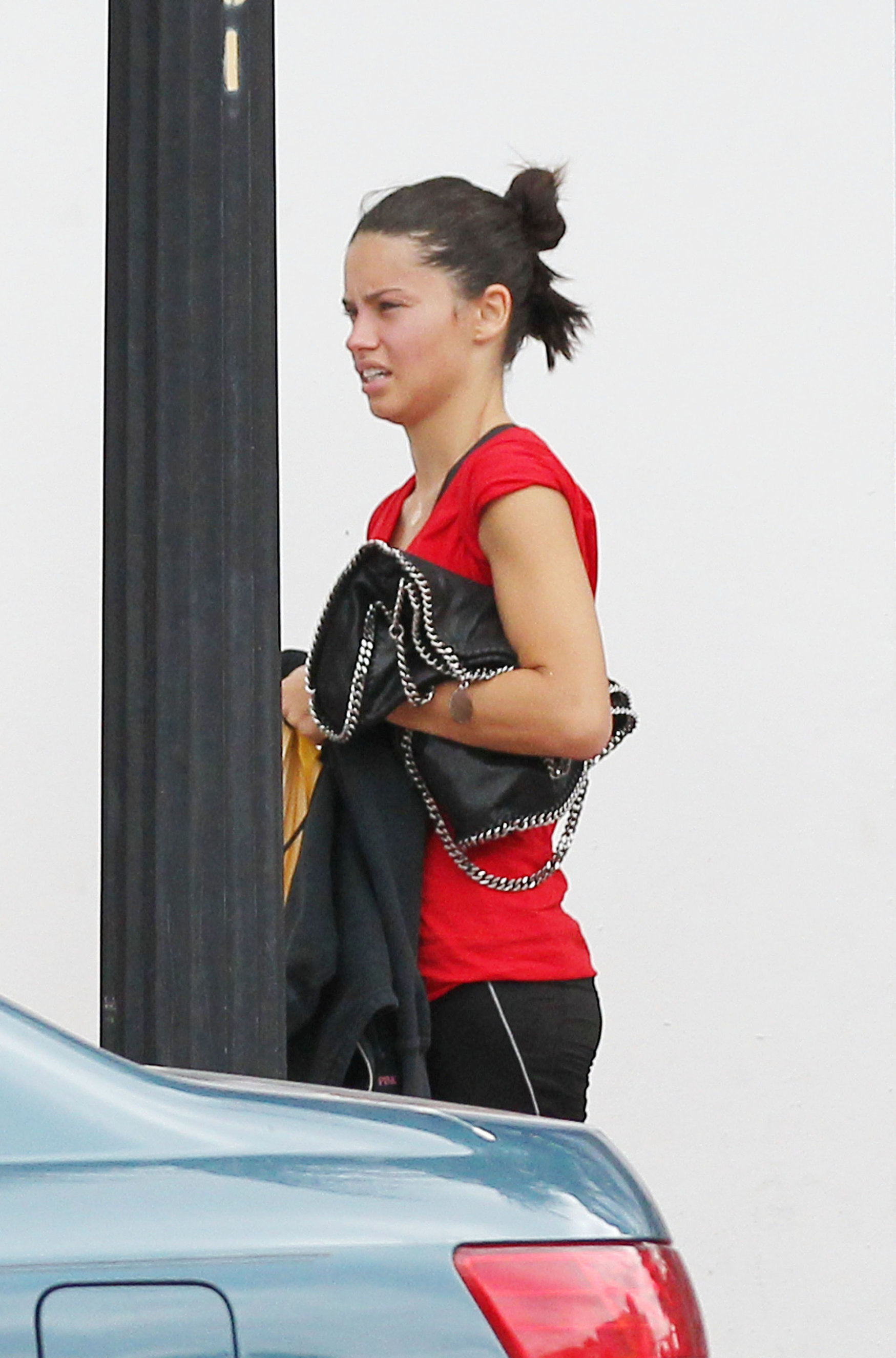 Adriana Lima hits the gym in Miami Beach on October 25, 2011