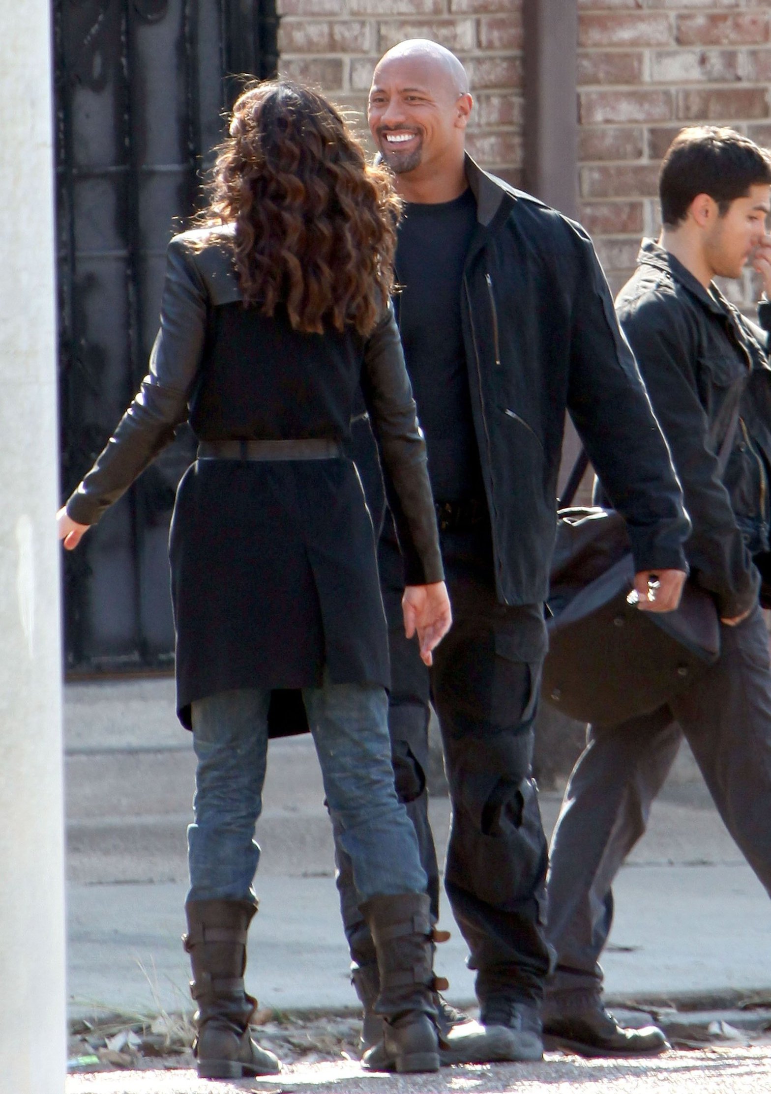 Adrianne Palicki Pictures Adrianne Palicki on set of G.I. Joe 2 on August 29, 2011