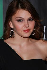 Aimee Teegarden at the grand opening of Chateau Gardens and the launch of Butterfly at Paris in Las Vegas on October 15, 2011 