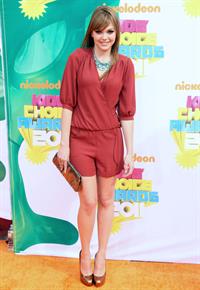 Aimee Teegarden Nickelodeon's 24th annual Kid's Choice Awards at Galen Center on April 2, 2011 
