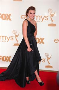Aimee Teegarden 63rd annual Primetime Emmy Awards held at Nokia Theatre in Los Angeles on September 18, 2011