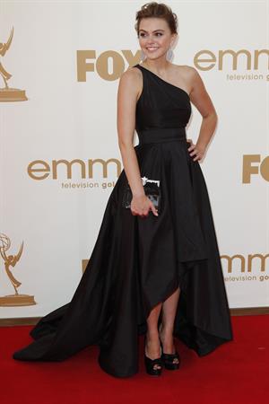 Aimee Teegarden 63rd annual Primetime Emmy Awards held at Nokia Theatre in Los Angeles on September 18, 2011