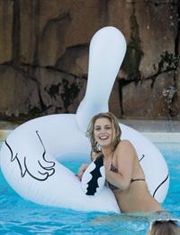 Ashley James in a bikini