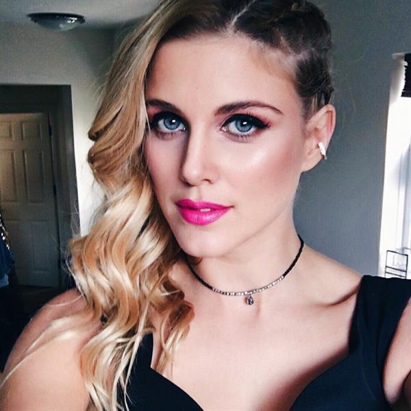 Ashley James taking a selfie