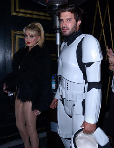 Alessandra Torresani Halloween party candids in West Hollywood, October 31, 2013 