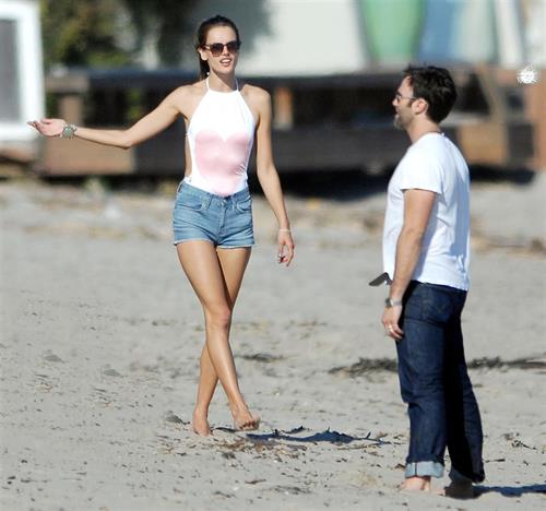Alessandra Ambrosio at Malibu Beach on May 29, 2011