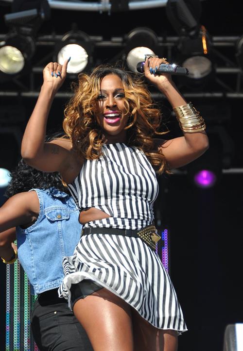 Alexandra Burke party in the park on July 22, 2012
