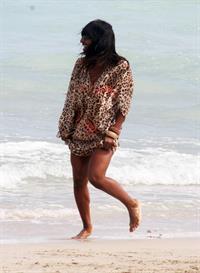 Alexandra Burke bikinis Miami on March 6, 2011 