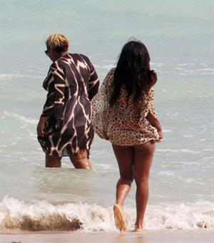 Alexandra Burke bikinis Miami on March 6, 2011 