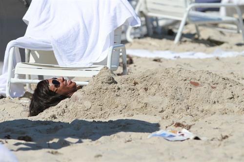 Alexandra Burke bikini candids Miami March 7, 2011 