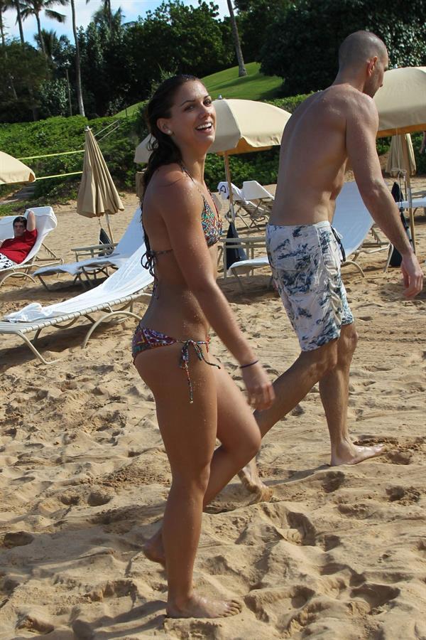 Alex Morgan bikini candids in Hawaii 12/19/12 