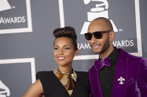 Alicia Keys attends the 54th annual Grammy Awards on February 12, 2012