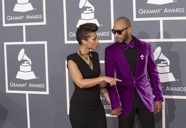 Alicia Keys attends the 54th annual Grammy Awards on February 12, 2012