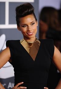 Alicia Keys attends the 54th annual Grammy Awards on February 12, 2012