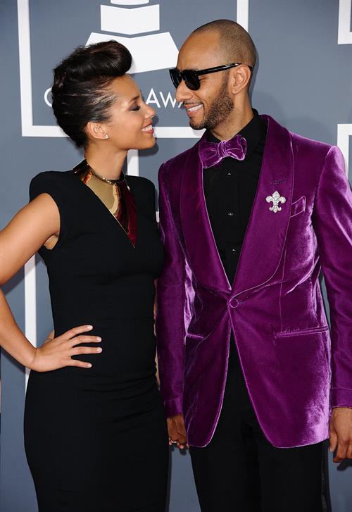 Alicia Keys attends the 54th annual Grammy Awards on February 12, 2012