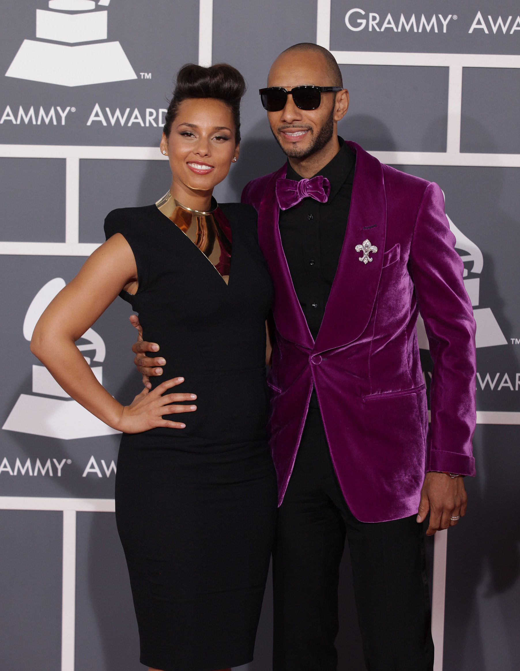 Alicia Keys attends the 54th annual Grammy Awards on February 12, 2012