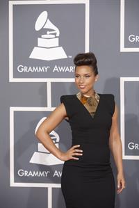 Alicia Keys attends the 54th annual Grammy Awards on February 12, 2012